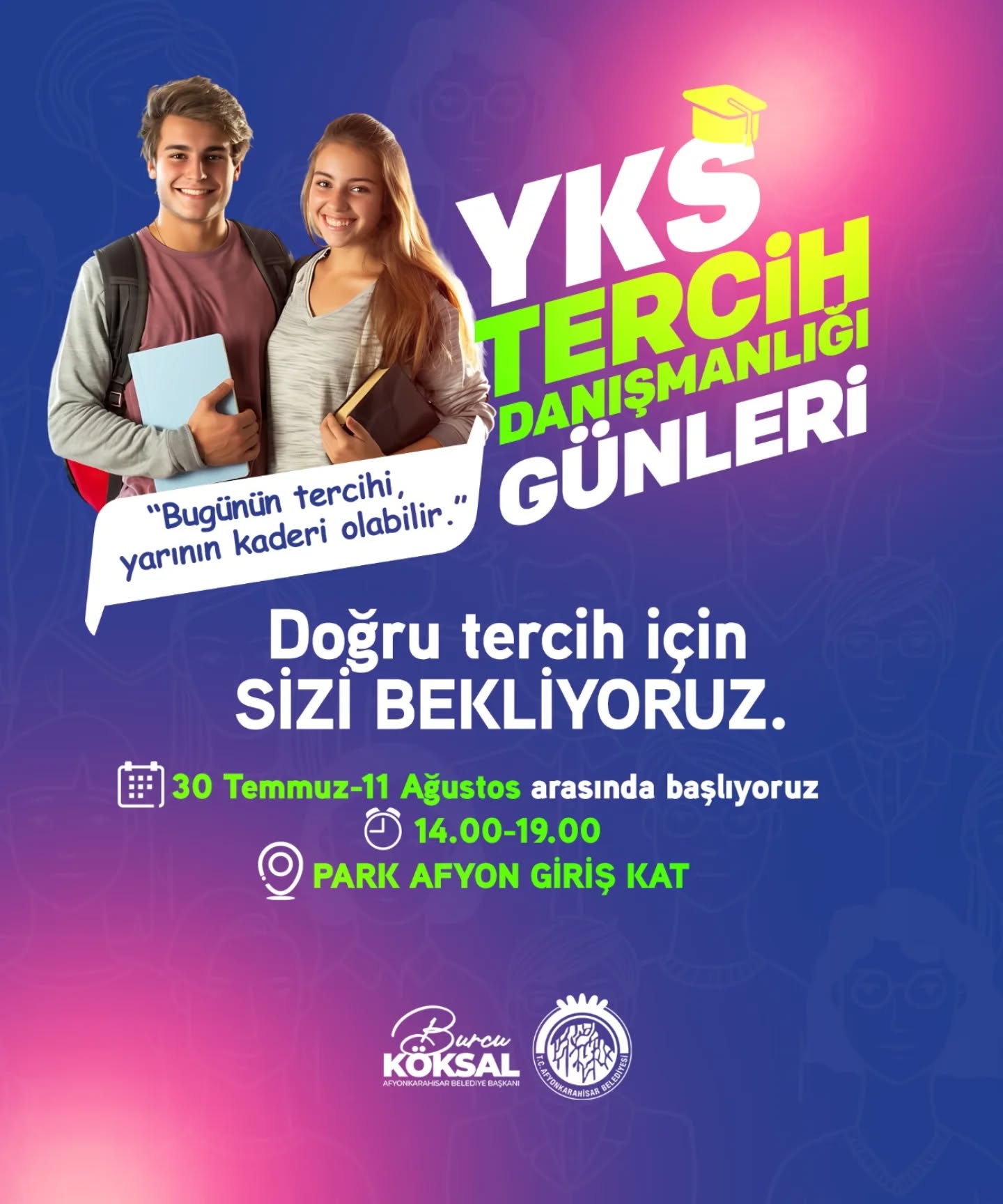 Afyon Belediyesi YKS Tercih Danışmanlığı Günleri Başladı